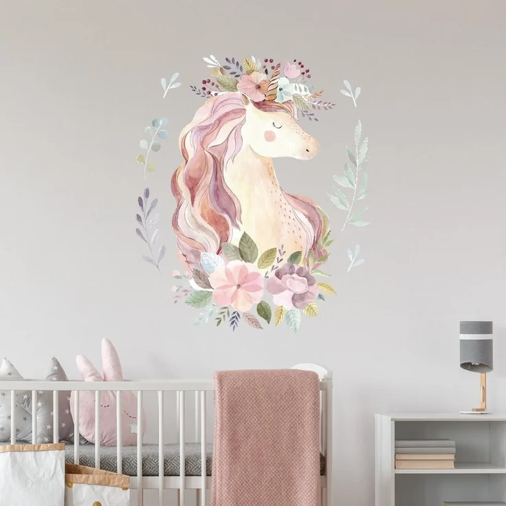 WANDKIND Wandtattoo Magisches Einhorn V251, rückstandslos abziehbar – Bild 1