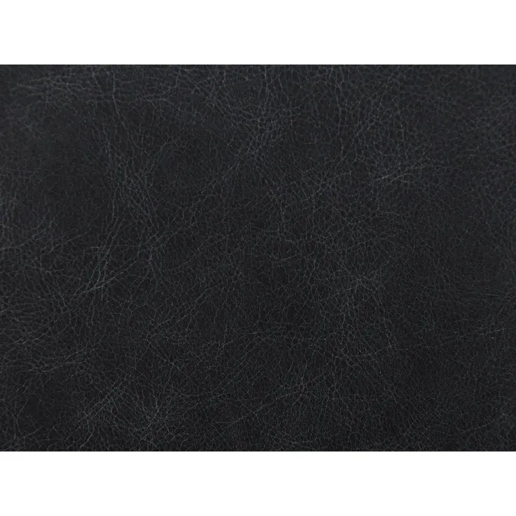 Vente-unique - PRADONI Sessel Leder Schwarz - B 90 cm x H 77,5 cm x L 111,5 cm – Bild 4