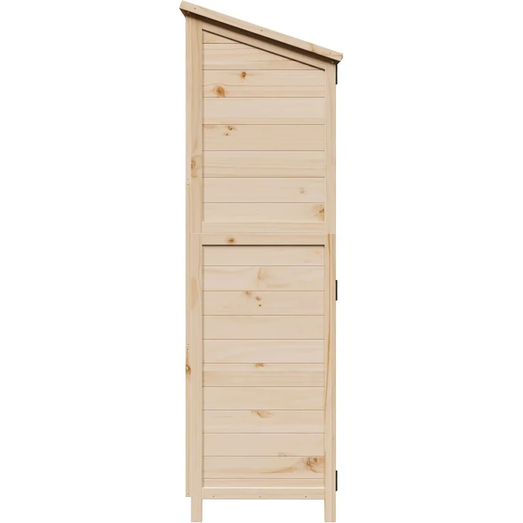 vidaXL Gartenschuppen Natur 106,5 x 56 x 176 cm Massivholz aus Fichte 42033448 – Bild 5