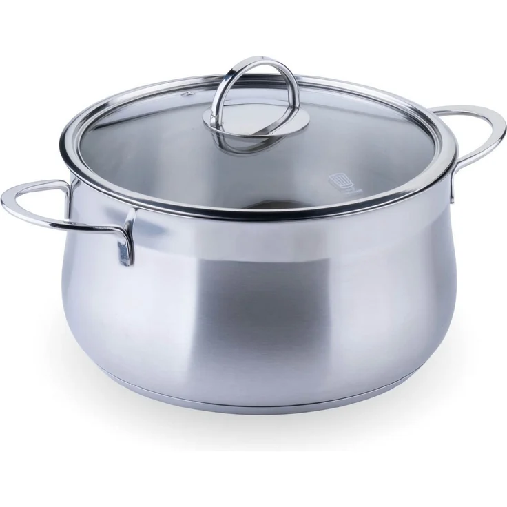 Chefkoch trifft Fackelmann Kochtopf mit Glasdeckel, Ø 24 cm, induktionsgeeignet, backofengeeignet – Bild 1
