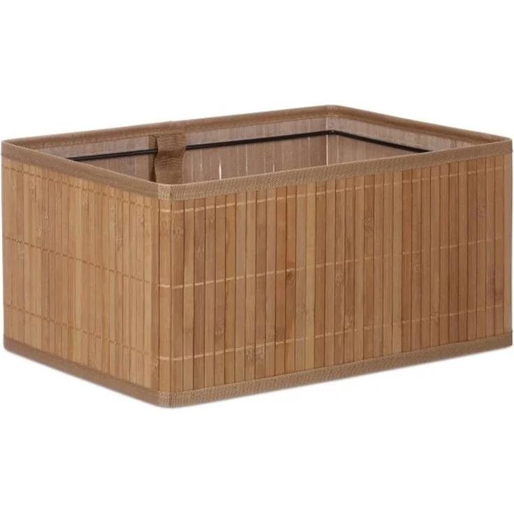 Relaxdays Aufbewahrungskorb, 6er-Set, Bambus, Natur – Bild 6