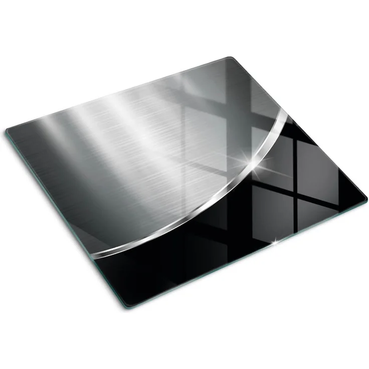 Tulup Schneidebrett Spritzschutz Abdeckung Herdabdeckplatte Schneidebrett - Metall Schwarz, (1-St) – Bild 1