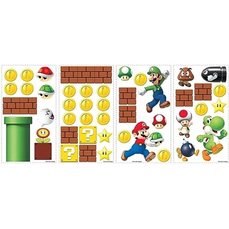 Nintendo Super Mario - Build a Scene Wallstickers – Bild 5