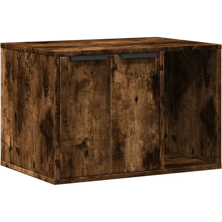 vidaXL Katzenklo Räuchereiche 60x40x40 cm Holzwerkstoff 857728