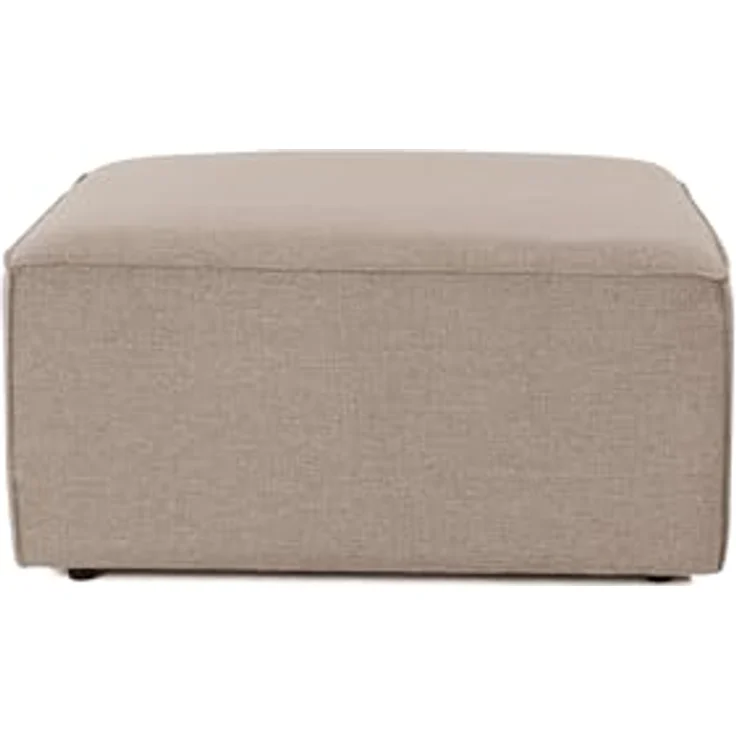 Atelier Del Sofa Stylish Brown Pouffe, 85 x 85 x 43 cm | 100% Hornbeam Frame, 100% Linen Fabric, 32 DNS Foam | Perfect for Modern Living Rooms & Cozy Spaces – Bild 3