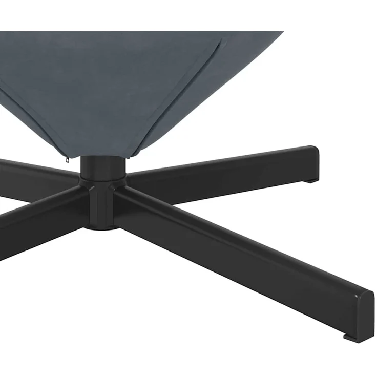 vidaXL Eiersessel Dunkelgrau 63 x 73 x 90 cm Samt 42002757 – Bild 7