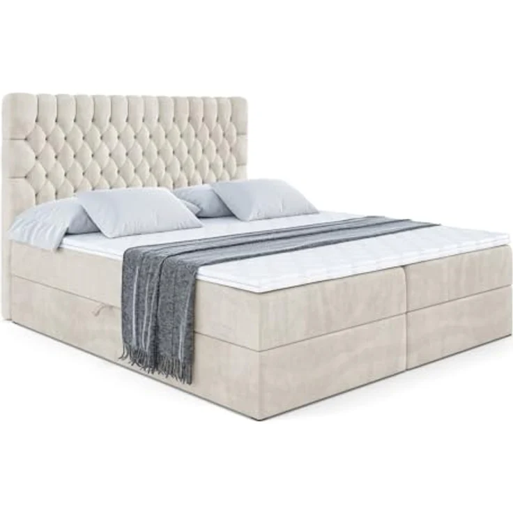 ALTDECOR Boxbett SERENE (Multipocket-Matratze H4, H3 Matratze Bonellfederung, Topper, Kopfteil) – Bild 4