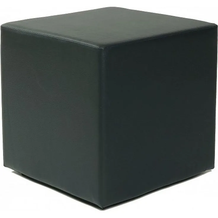 Kubus I Sitzwürfel Hocker Kunstleder Sitzhocker 45x45x45 cm schwarz modern