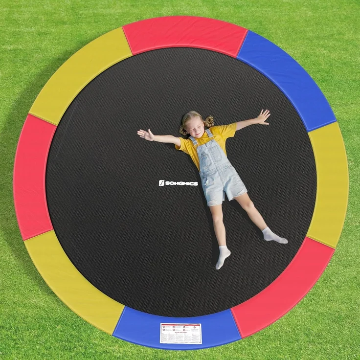 SONGMICS Trampolin Randabdeckung, 100% UV-beständig, Reißfest, PVC, Bunt, 305,0 cm – Bild 3