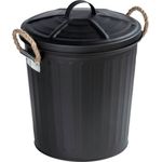 WENKO GARA Kosmetikeimer 6 Liter, Schwarz matt