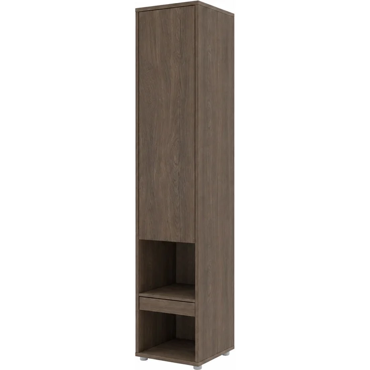MEBLINI Schrank BC-07 für Schrankbett - Dunin Eiche - 45x217x46cm - Hochschrank mit Ablagen, Fächern und Schublade - Nachttisch – Bild 1