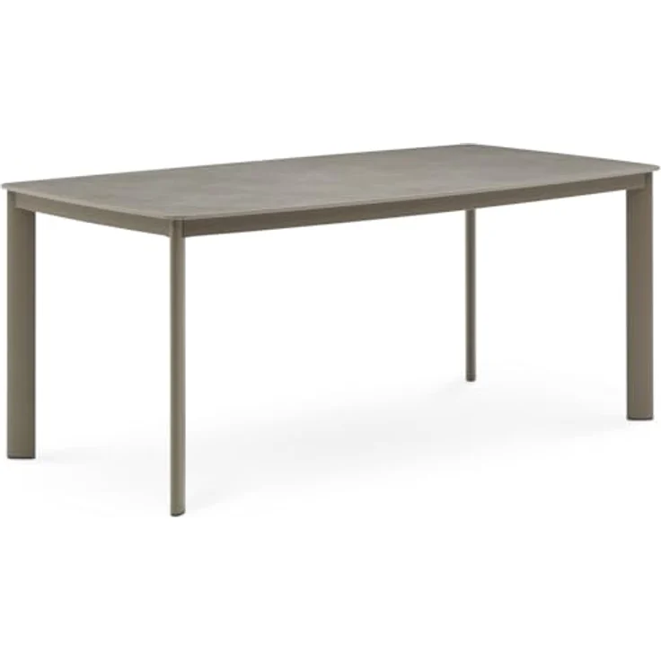 IDIMEX Gartentisch Tavolo, rechteckig, champagner, Metall, 180x75x90 cm, für bis zu 8 Personen, wetterfest und pflegeleicht – Bild 1