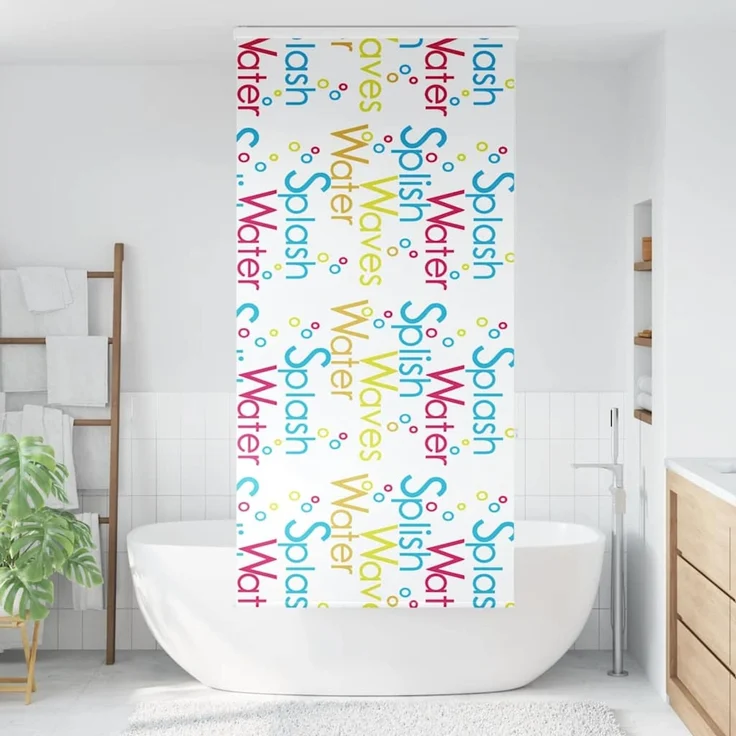 vidaXL Duschrollo mit Kassette 110x240 cm Stoffbreite 106 cm 4015035 – Bild 2