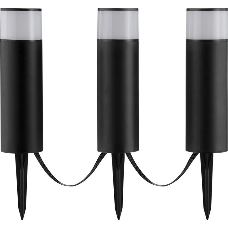 Brilliant LED Gartenleuchte Dody, Bluetooth, Dimmfunktion, Farbwechsel, RGB, LED fest integriert, warmweiß - kaltweiß, LED Gartenspieß 3er Set, dimmbar, RGB, CCT, IP44, App steuerbar – Bild 2