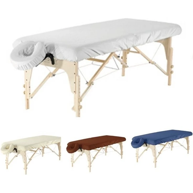 Duke-Handel Massageliegenbezug inkl. Kopfpolster, 100 % Mikrofaser, Gummizug: rundum, (2 Stück), knitter- und pillingbeständig, superleicht und ultraweich – Bild 4