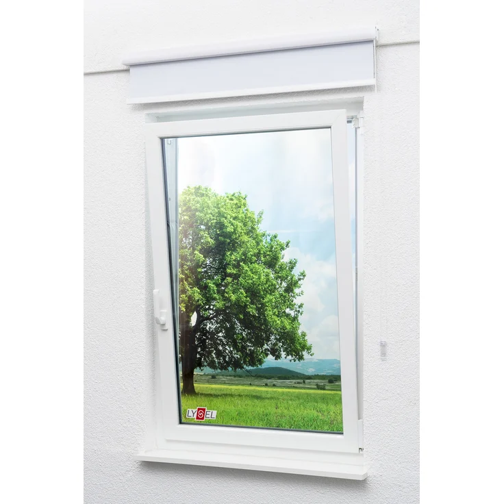 Lysel - Qualitätskassettenrollo Abdunkelung weiß, (B x H) 75cm x 175cm in weiß – Bild 5