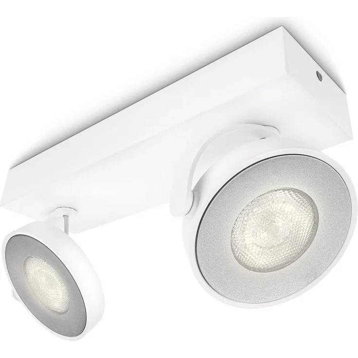 Philips myLiving LED Spot Clockwork 2flg. 531723116, 1000lm, Weiß – Bild 2