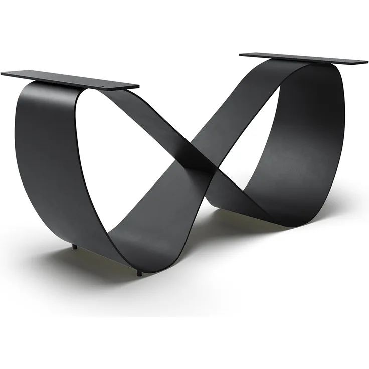 Tischgestell Infinity Metall Schwarz für Tischplatten ab 240 cm