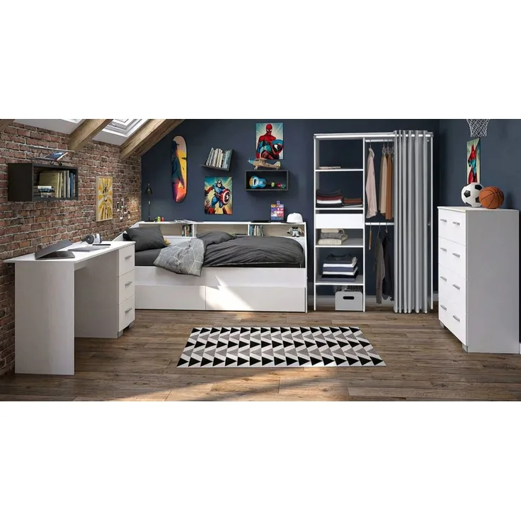 Parisot Kinderzimmer und Jugendzimmer Sleep in weiß Set 4-tlg.