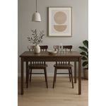 Ausziehbarer Esstisch Buche Nussbaum, 104–164 cm, massiv & pflegeleicht