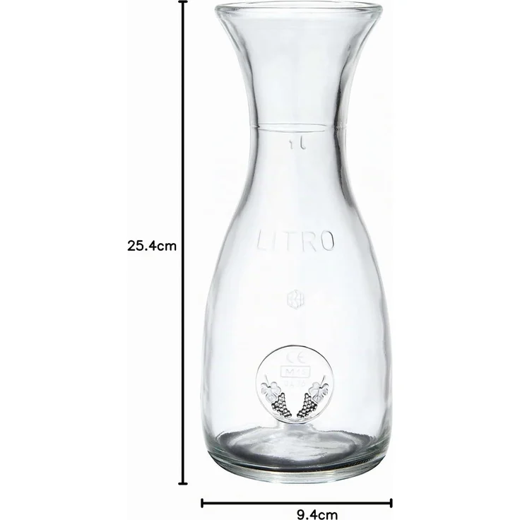 Bormioli Rocco Karaffe Misura 1 Liter Weinkaraffe Glaskaraffe Wein Saft Wasser – Bild 6