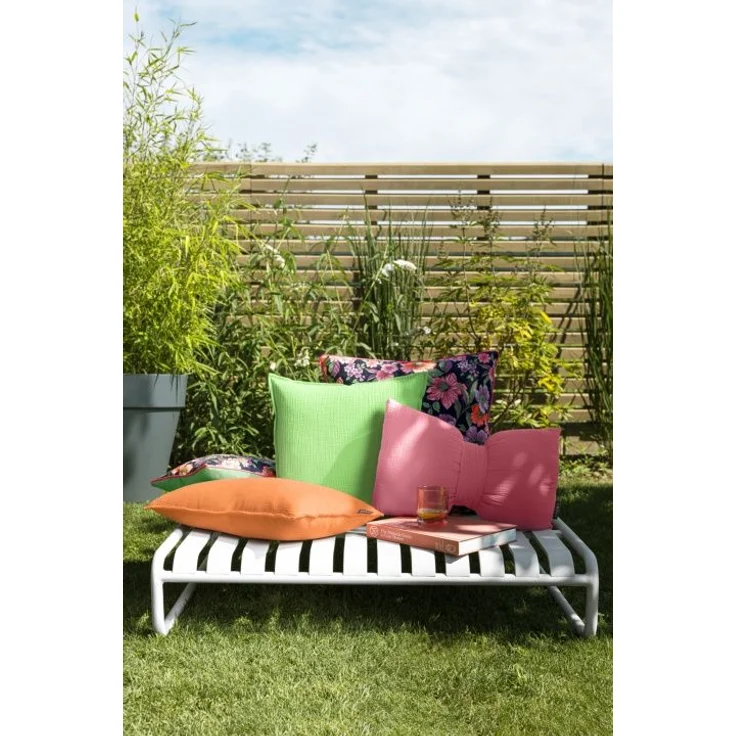 MAGMA Kissen SCHLEIFE BANG lemon BH 45x30 cm gelb Dekokissen – Bild 2