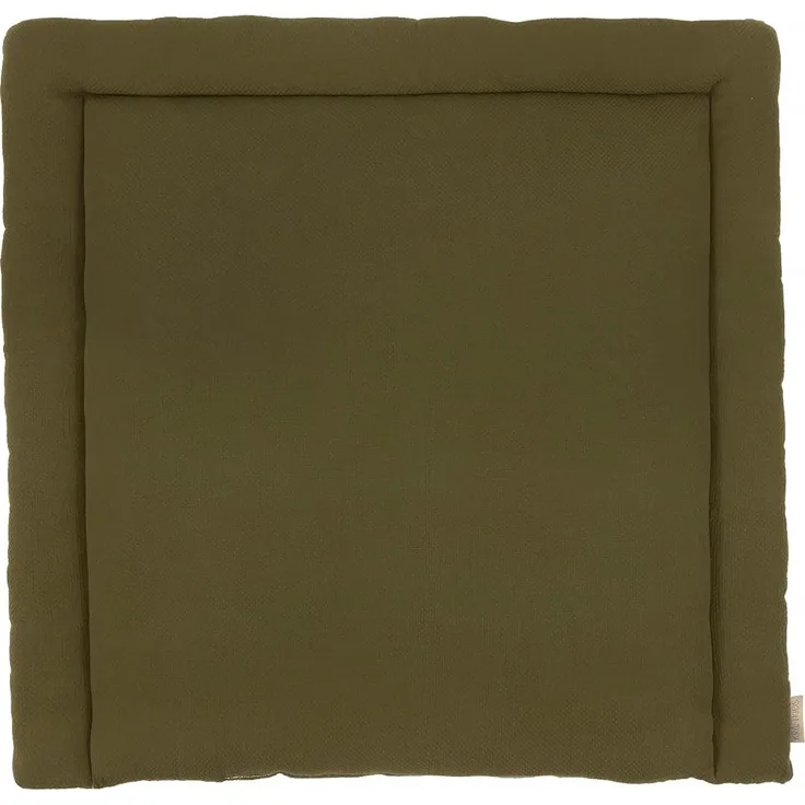 KraftKids Wickelauflage in Doppelkrepp Grün Herbstgrün, Wickelunterlage 75x70 cm (BxT), Wickelkissen