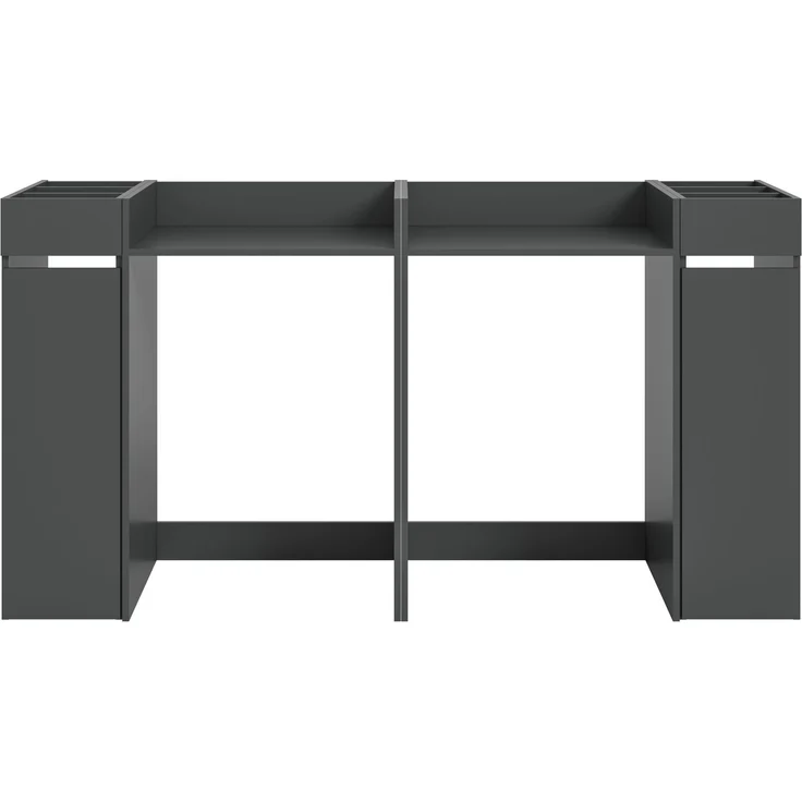 Waschmaschienenumbau Set (B/H/T: 190x101x60 cm) in anthrazit Nachbildung – Bild 3