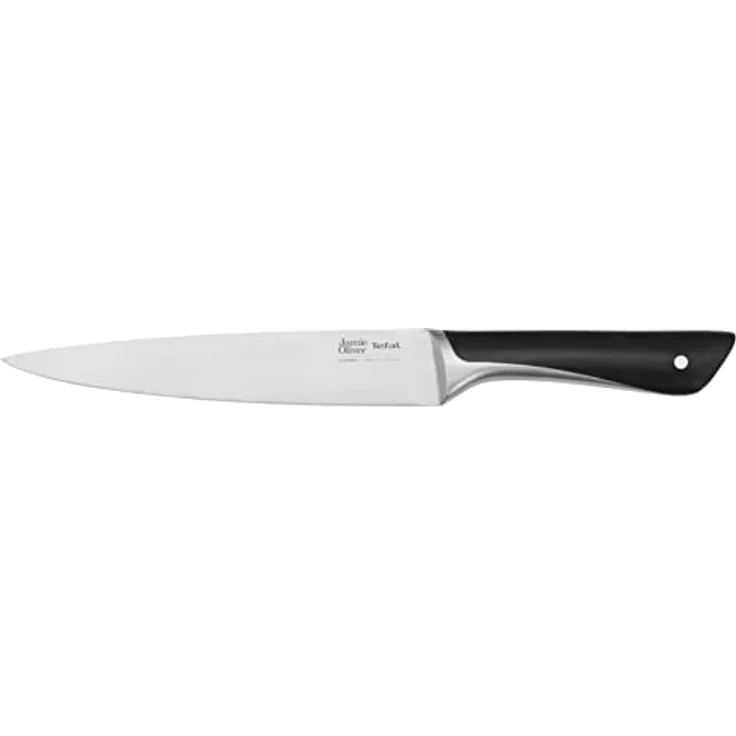 Jamie Oliver by Tefal K26702 Fleisch-/Schinkenmesser 20 cm | hohe Schneideleistung | unverwechselbares Design | widerstandsfähige und langlebige Klingen | Edelstahl/Schwarz – Bild 2