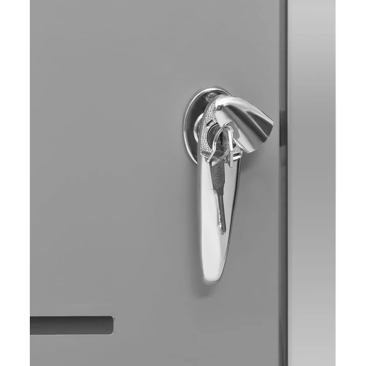 vidaXL Mülltonnenbox für 1 Tonne 69x77,5x112,5 cm Edelstahl 149558 – Bild 5