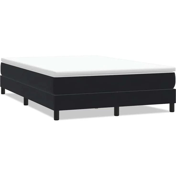 vidaXL Boxspringbett ohne Matratze Schwarz 160x220 cm Samt 3315881 – Bild 2