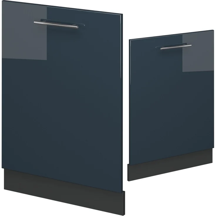 Geschirrspülblende Fame-Line Dunkelblau Hochglanz 60 cm ohne Arbeitsplatte Vicco – Bild 4