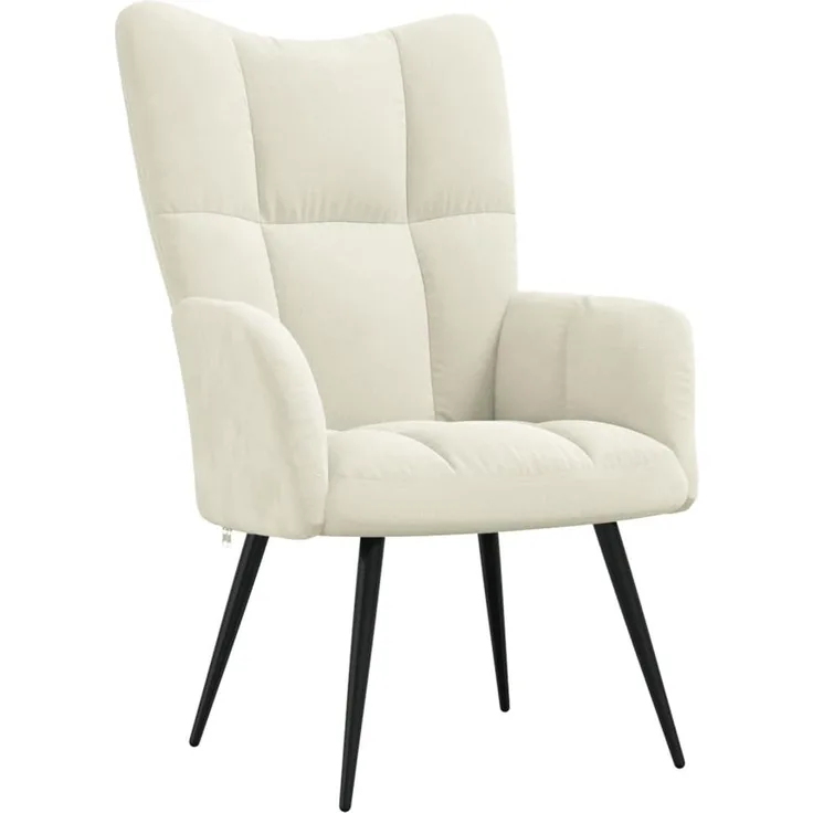 vidaXL Relaxsessel Cremeweiß Samt [328082]