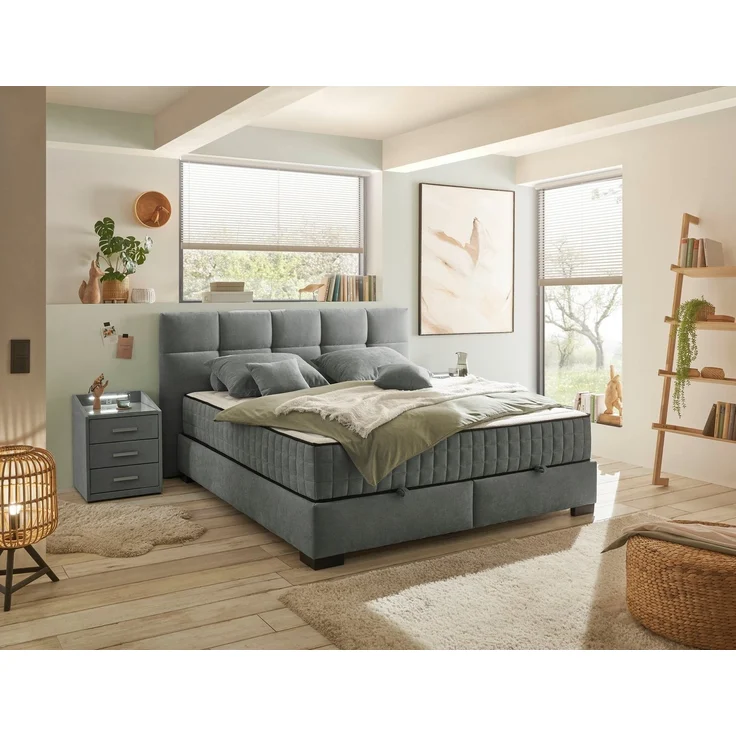 ED EXCITING DESIGN Boxbett Nagol, mit Bettkasten, mit Wendematratze, erhältlich in verschiedenen Breiten – Bild 5