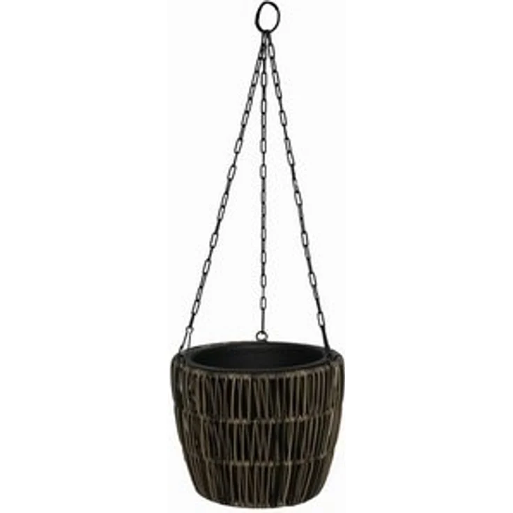 TrendLine Polyrattan Hängeampel Ø 22 x 18 cm mit Einsatz – Bild 4