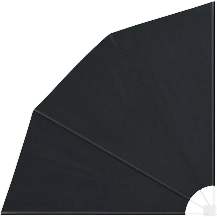 vidaXL Balkon Sichtschutz 210 x 210 cm Polyester Anthrazit 42000932 – Bild 2