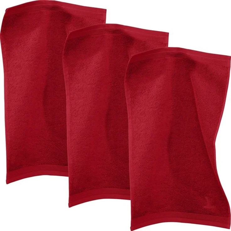 möve Superwuschel Gästetuch 30 x 50 cm aus 100% Baumwolle, ruby 3er Set – Bild 3