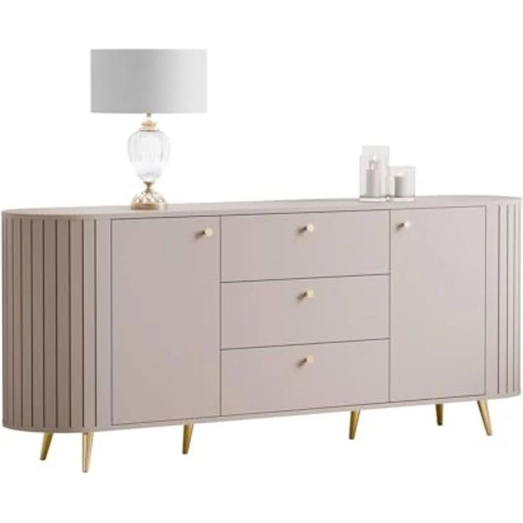 Lookway Kommode ELODIE II 2D3D mit gefrästen Fronten und Soft-Close-System, Breite: 190 cm – Bild 1