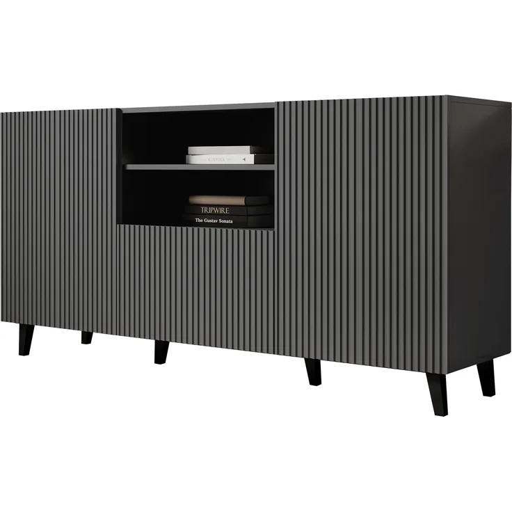 Kombikommode Vailbo Grey 150 (Farbe: Anthrazit)