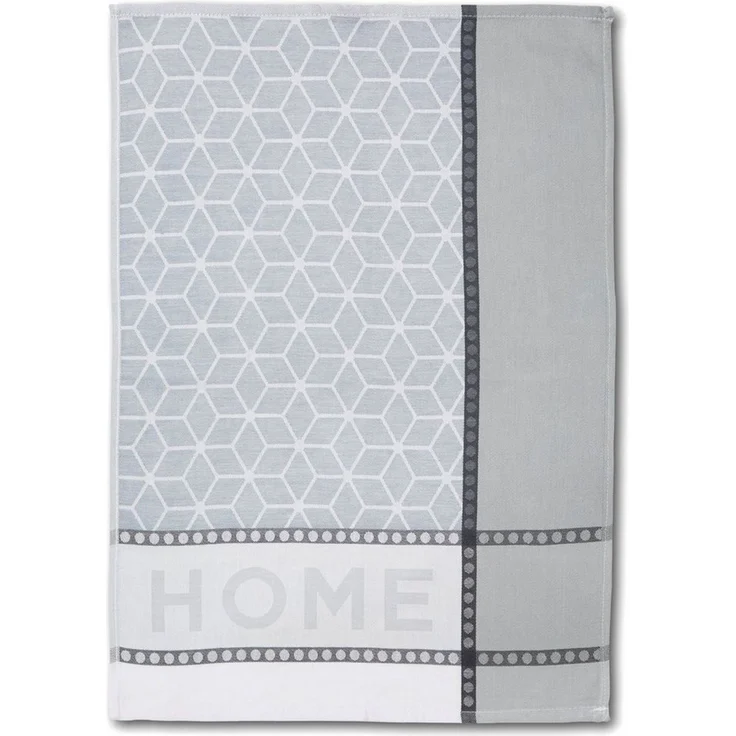 Dyckhoff Geschirrtuch HOME & KITCHEN, Maße je Tuch ca. 50x70 cm, aus 100% Baumwolle, (Set, 3-tlg), mit zwei verschiedenen Motiven – Bild 2