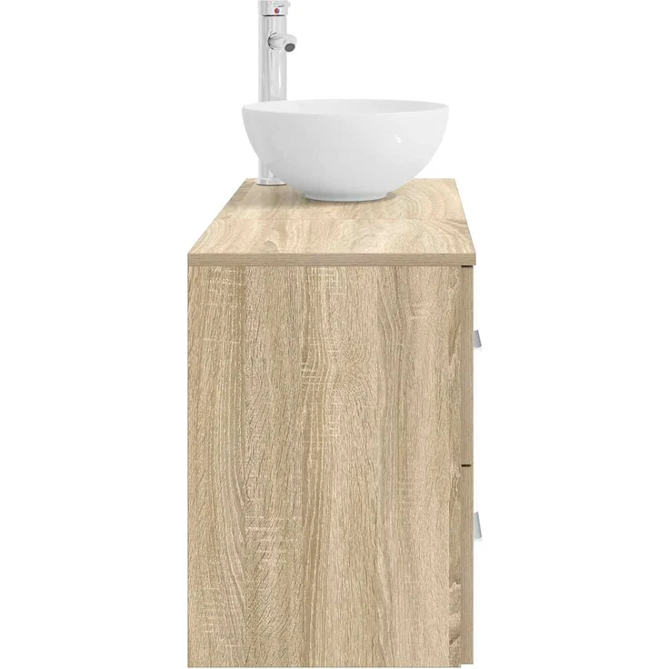 vidaXL Badezimmerschrank-Set 2 stk. Sonoma-Eiche 79,5 x 35 x 80 cm 3403946 – Bild 4