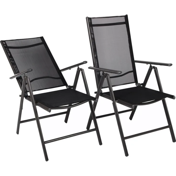 VCM Gartenstuhl Miami 916728 Anthrazit H. 105 x B. 56 x T. 65 cm