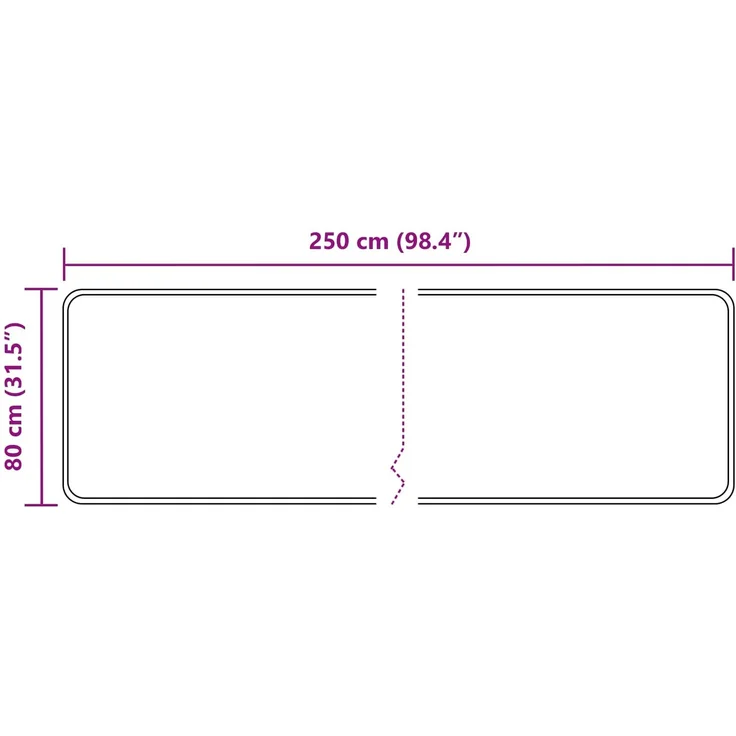 vidaXL Teppichläufer MARSA Sand 80x250 cm Polyester und PVC 42023113 – Bild 7