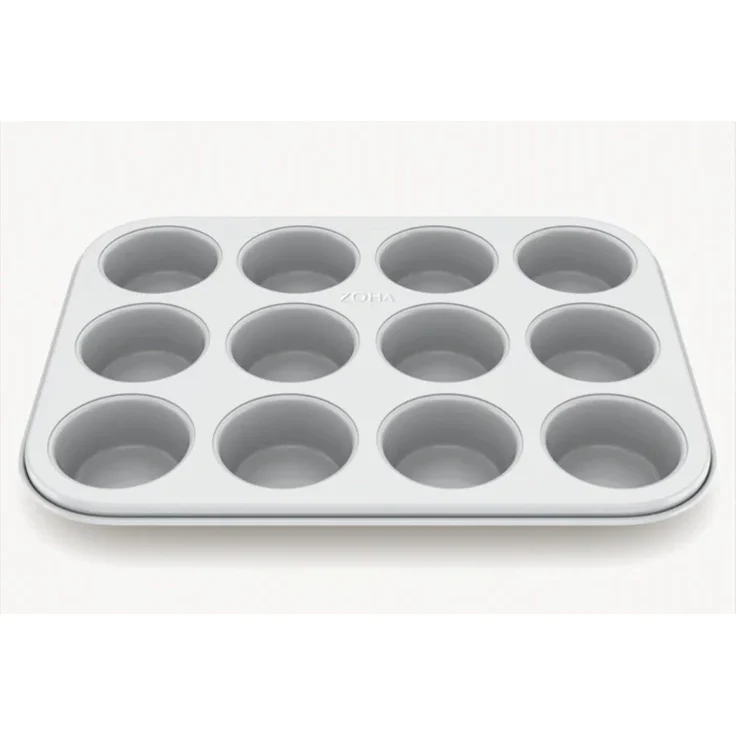 Muffinform für 12 Muffins mit Keramik-Antihaftbeschichtung - 35 x 26,5 x 3 cm – Bild 2