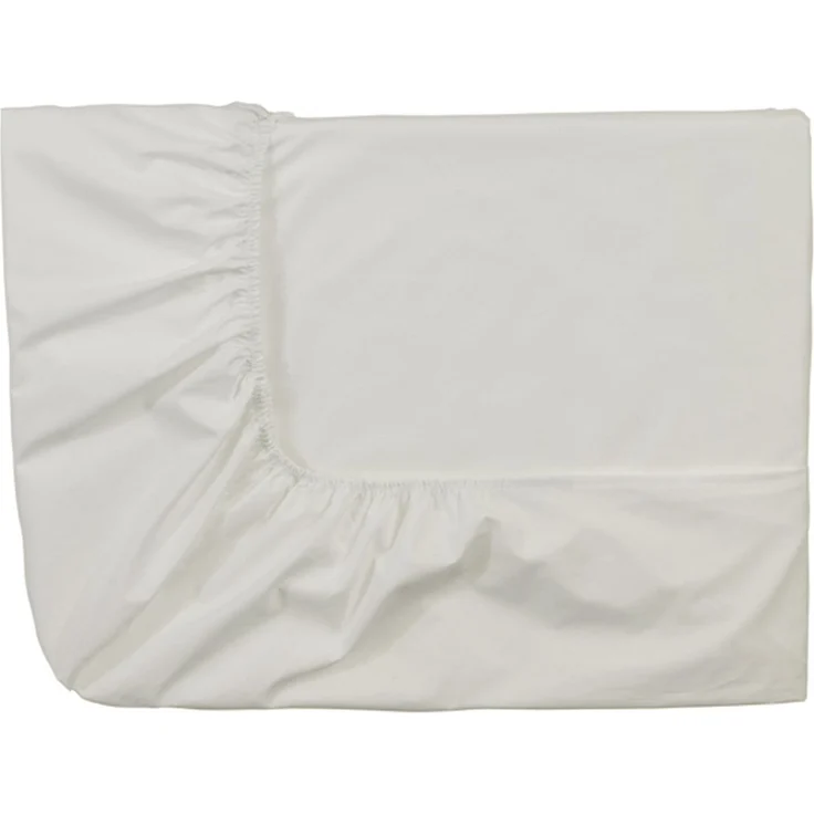 Essix Royal Line Spannbettlaken, Perkal-Baumwolle, Meringue, 140x190 cm