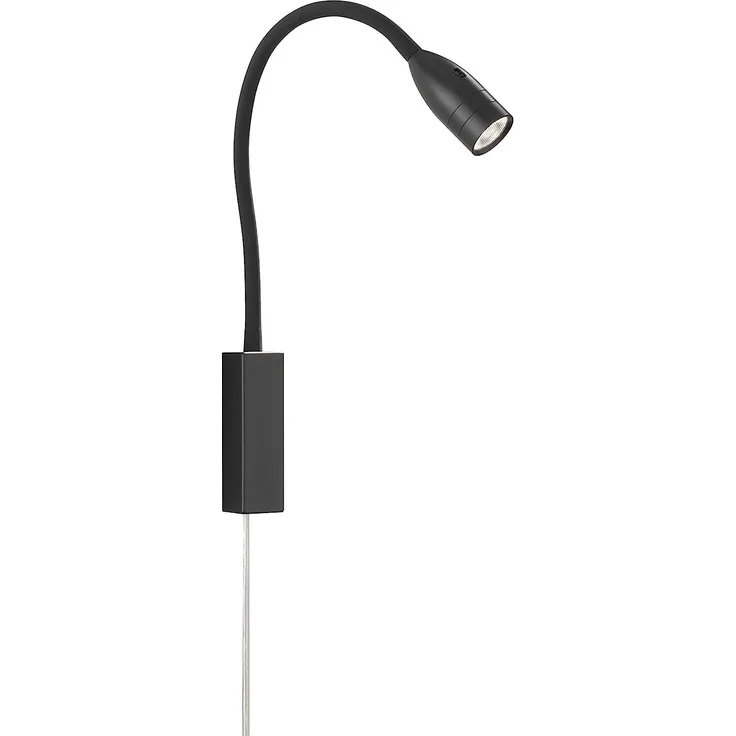 Fischer & Honsel 30170 LED Bettleuchte Sten schwarz matt verstellbar stufenlos dimmbar