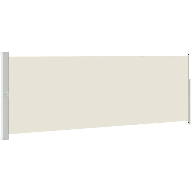Ausziehbare Seitenmarkise, Sichtschutz 160x500 cm Creme – Bild 2