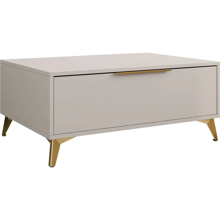 Couchtisch Xylix 1SZ mit Schublade (Farbe: Sandbeige) – Bild 3