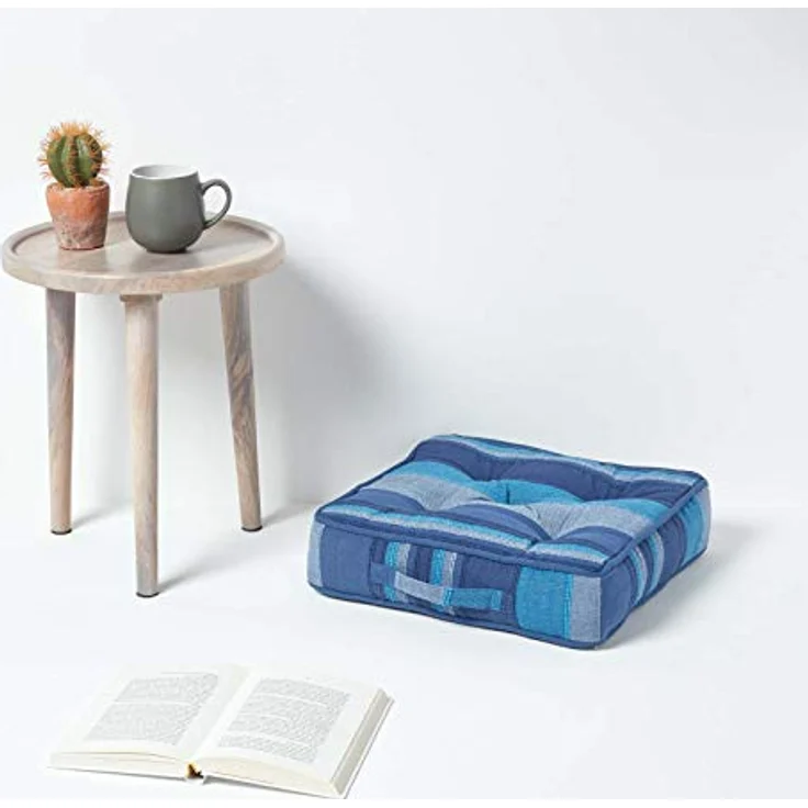 Homescapes Bodenkissen Sitzkissen Stuhlkissen Morocco blau – Bild 3