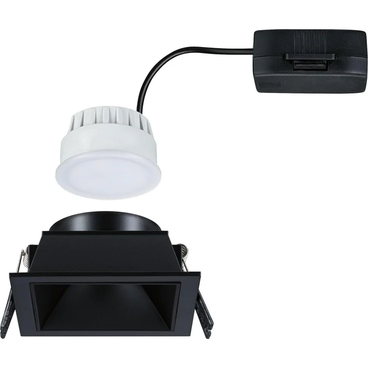 Paulmann 93127 LED Cole Coin Einbauleuchte eckig 2700K Schwarz 3-Step-Dim IP44 – Bild 12